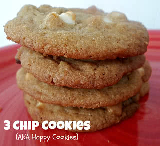 3 Chip Cookies Recipe(aka Happy Cookies)