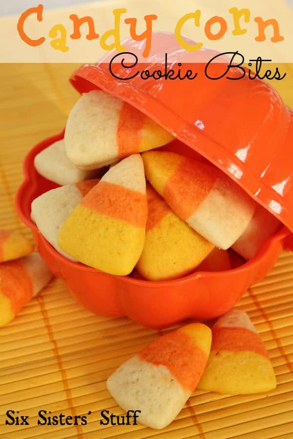 Candy Corn Cookie Bites