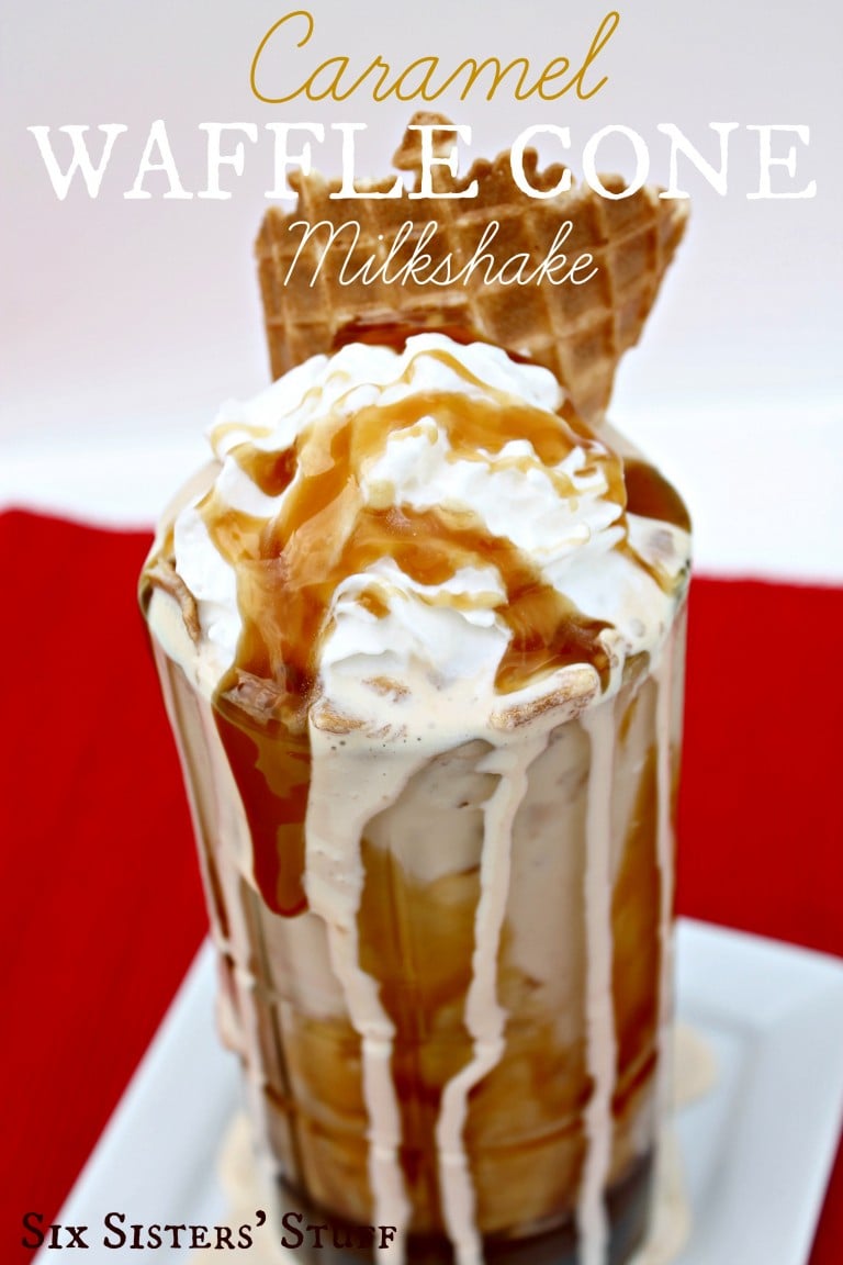 Caramel Waffle Cone Milkshake Recipe