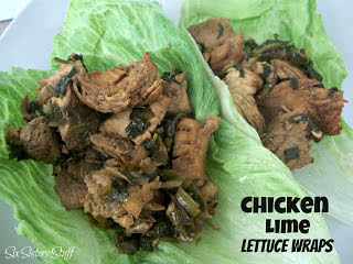 healthy meals monday: chicken lime lettuce wrap