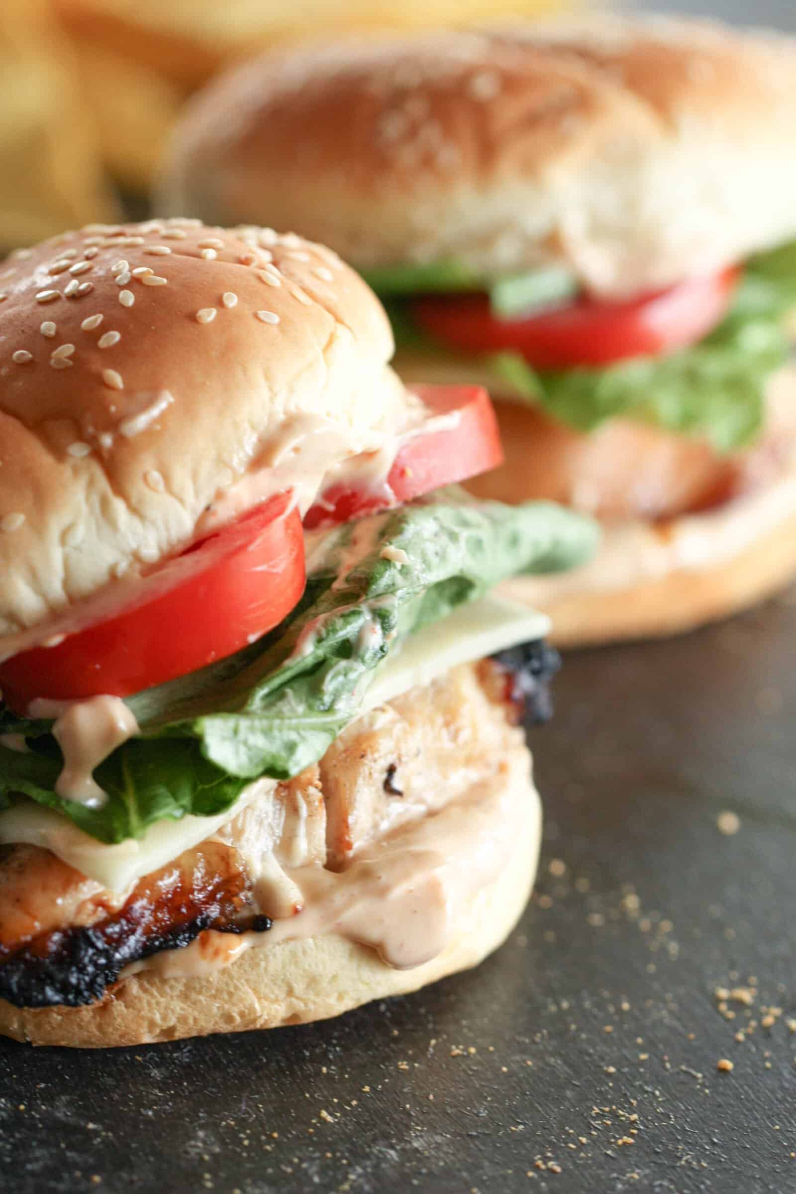 Marinated Grilled Chicken Sandwich Recipe