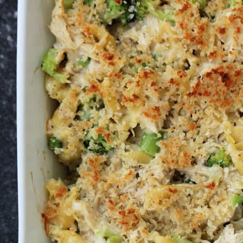 chicken and broccoli alfredo casserole