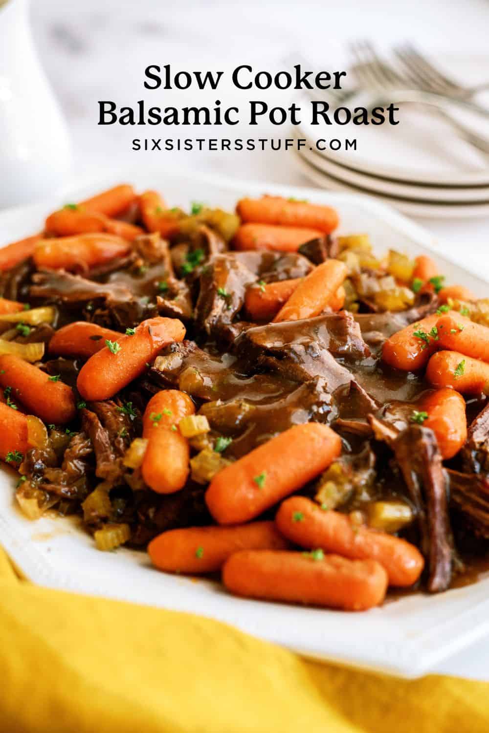 Slow Cooker Balsamic Pot Roast Recipe