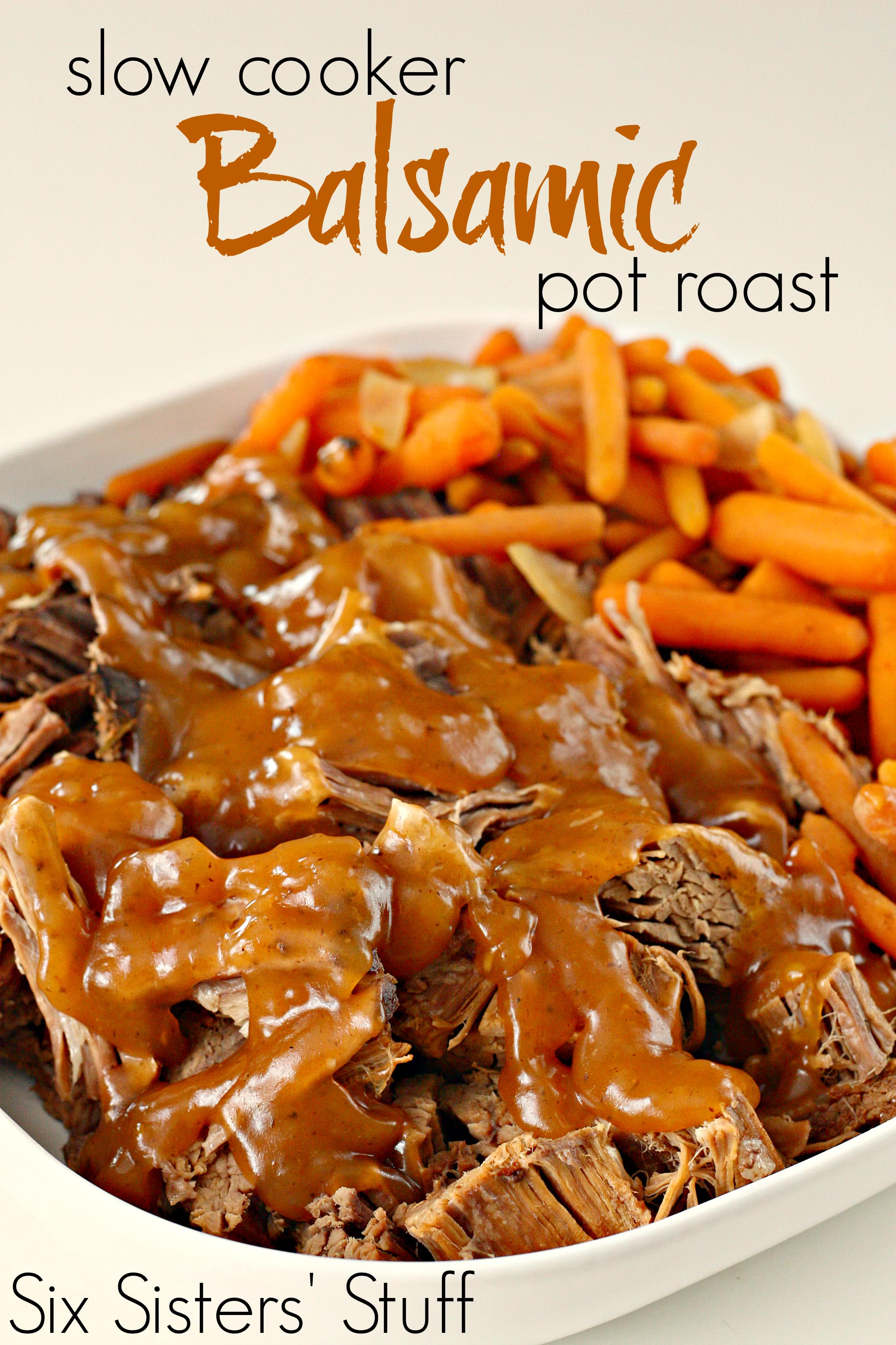 Slow Cooker Balsamic Pot Roast Recipe