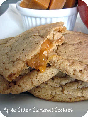 apple cider caramel cookies recipe