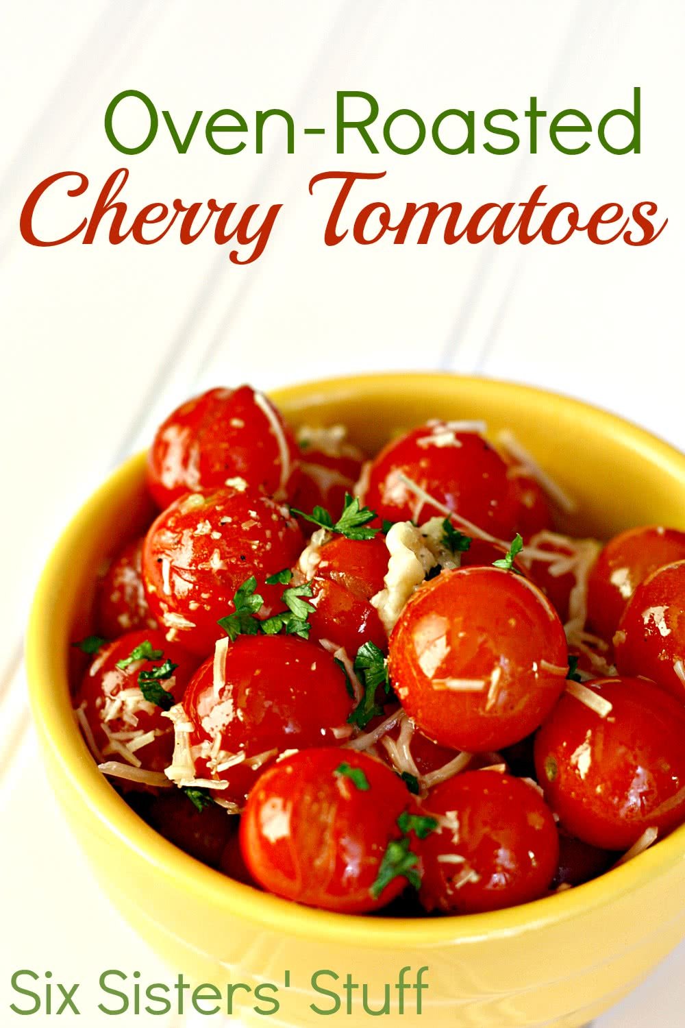 Oven-Roasted Parmesan and Garlic Cherry Tomatoes Recipe