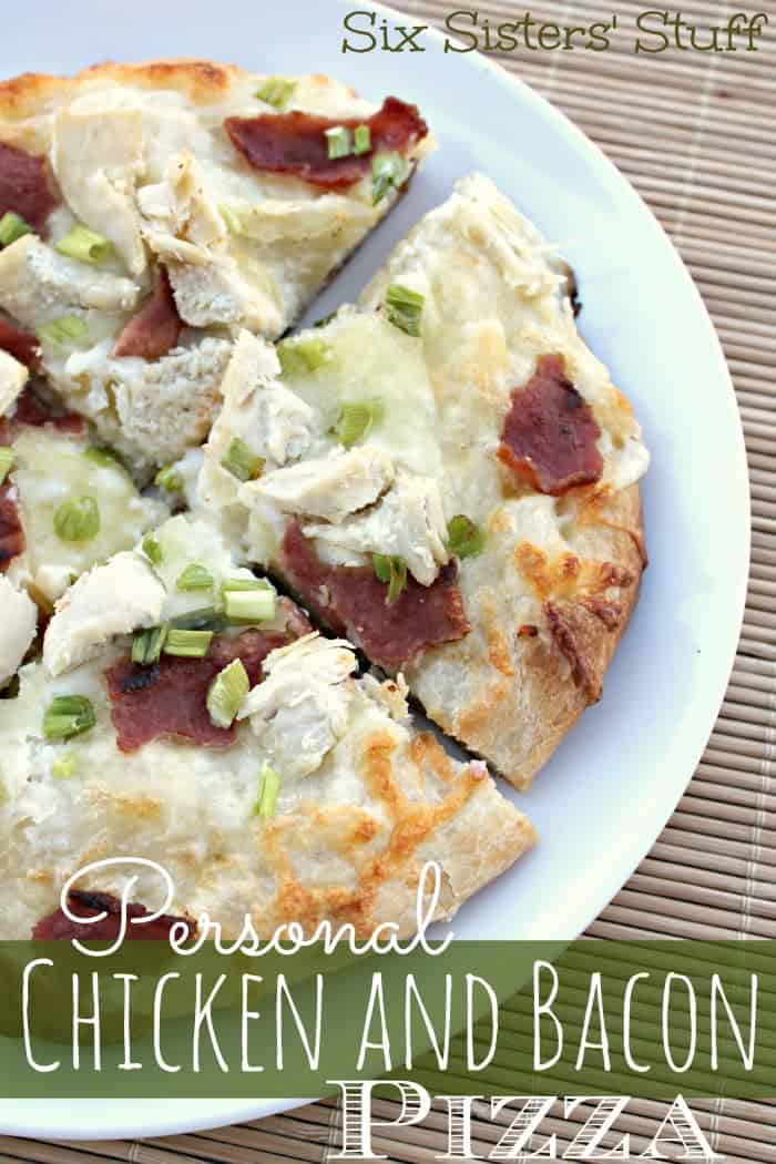 Personal Chicken Bacon Alfredo Pizza Recipe