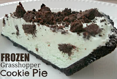 Frozen Grasshopper Cookie Pie