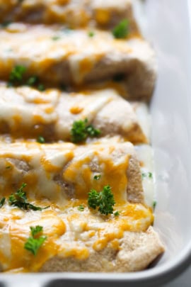 healthy egg white enchiladas with cheese