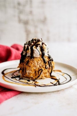 homemade fried ice cream