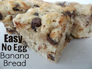 No Egg Banana Bread Bars