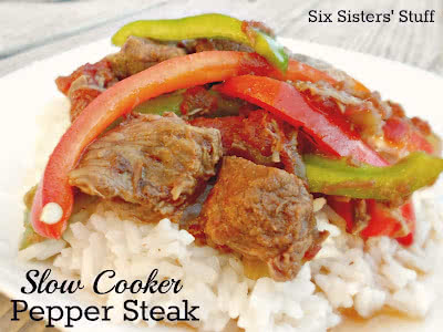 Slow Cooker Pepper Steak