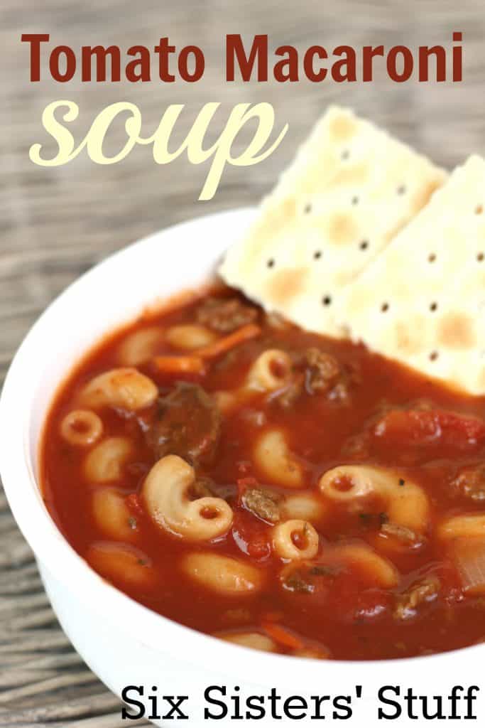 tomato macaroni soup recipe