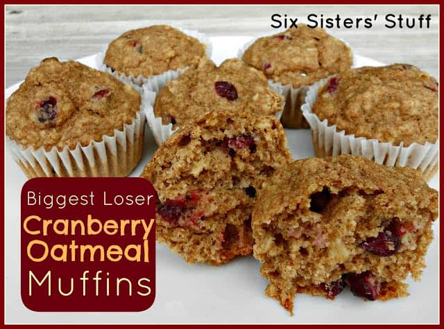 Biggest Loser’s Cranberry Oatmeal Muffins