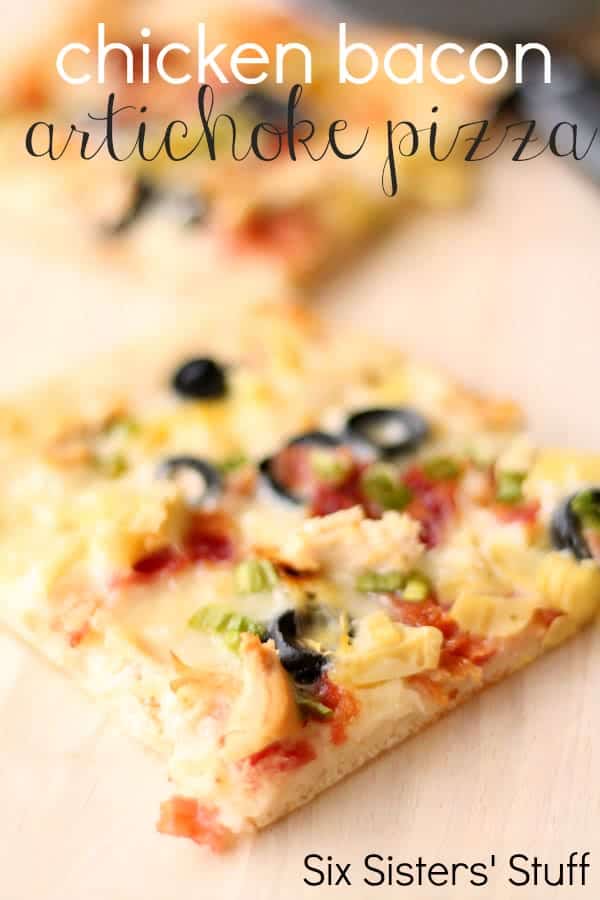 Chicken Bacon Artichoke Pizza Recipe