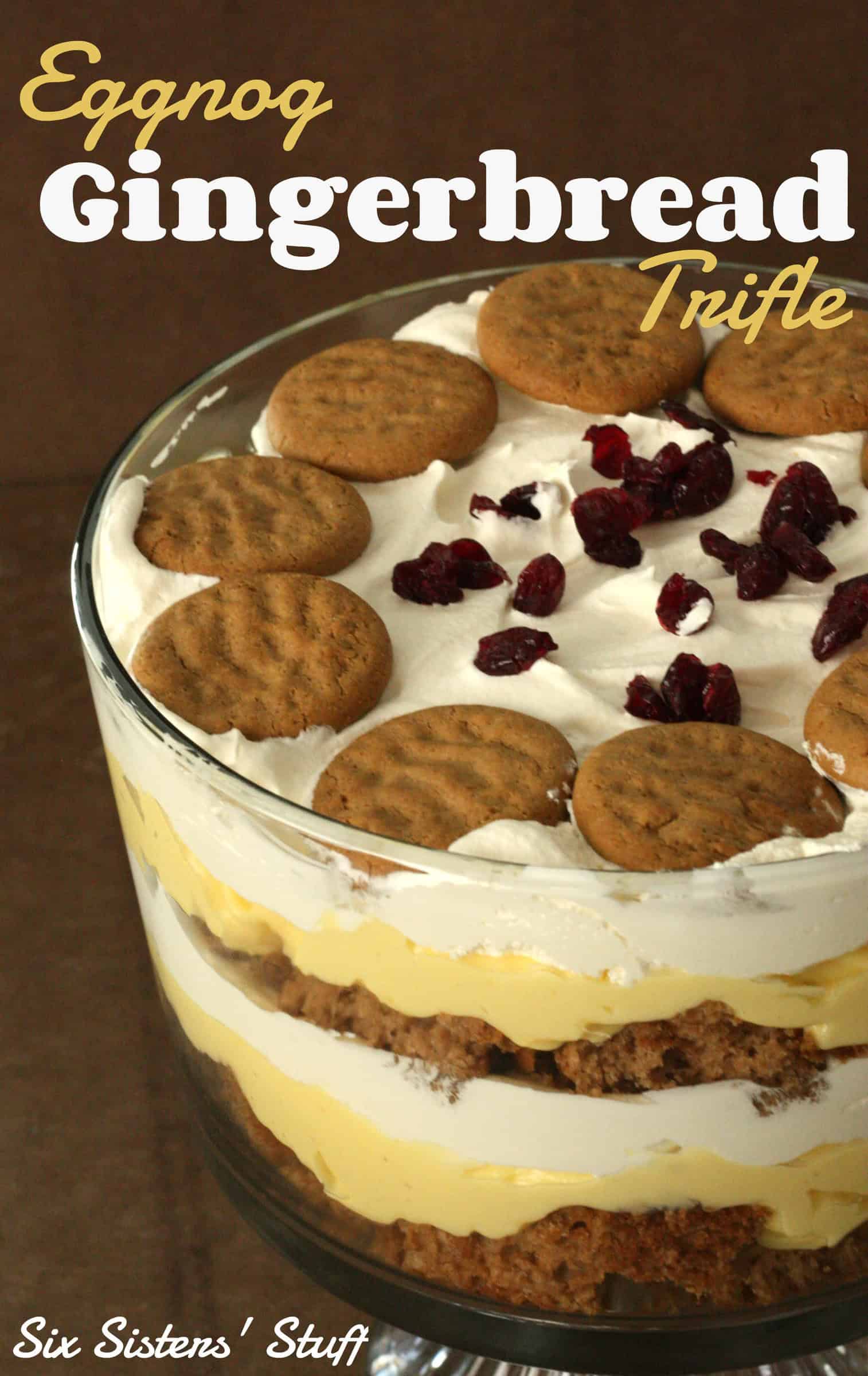 Eggnog Gingerbread Trifle Recipe