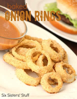 Low Fat Baked Onion Rings & Amazing Sauce Recipe