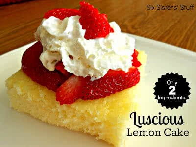 2-Ingredient Luscious Lemon Cake