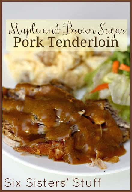 slow cooker maple and brown sugar pork tenderloin