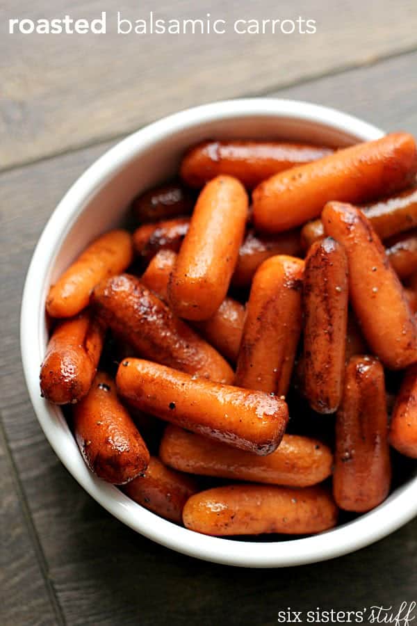 Roasted Balsamic Carrots Six Sisters' Stuff