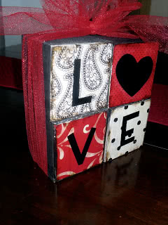 Valentine’s LOVE Blocks