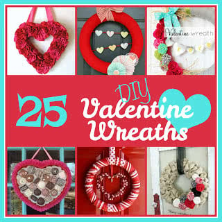 25 DIY Valentine’s Day Wreaths