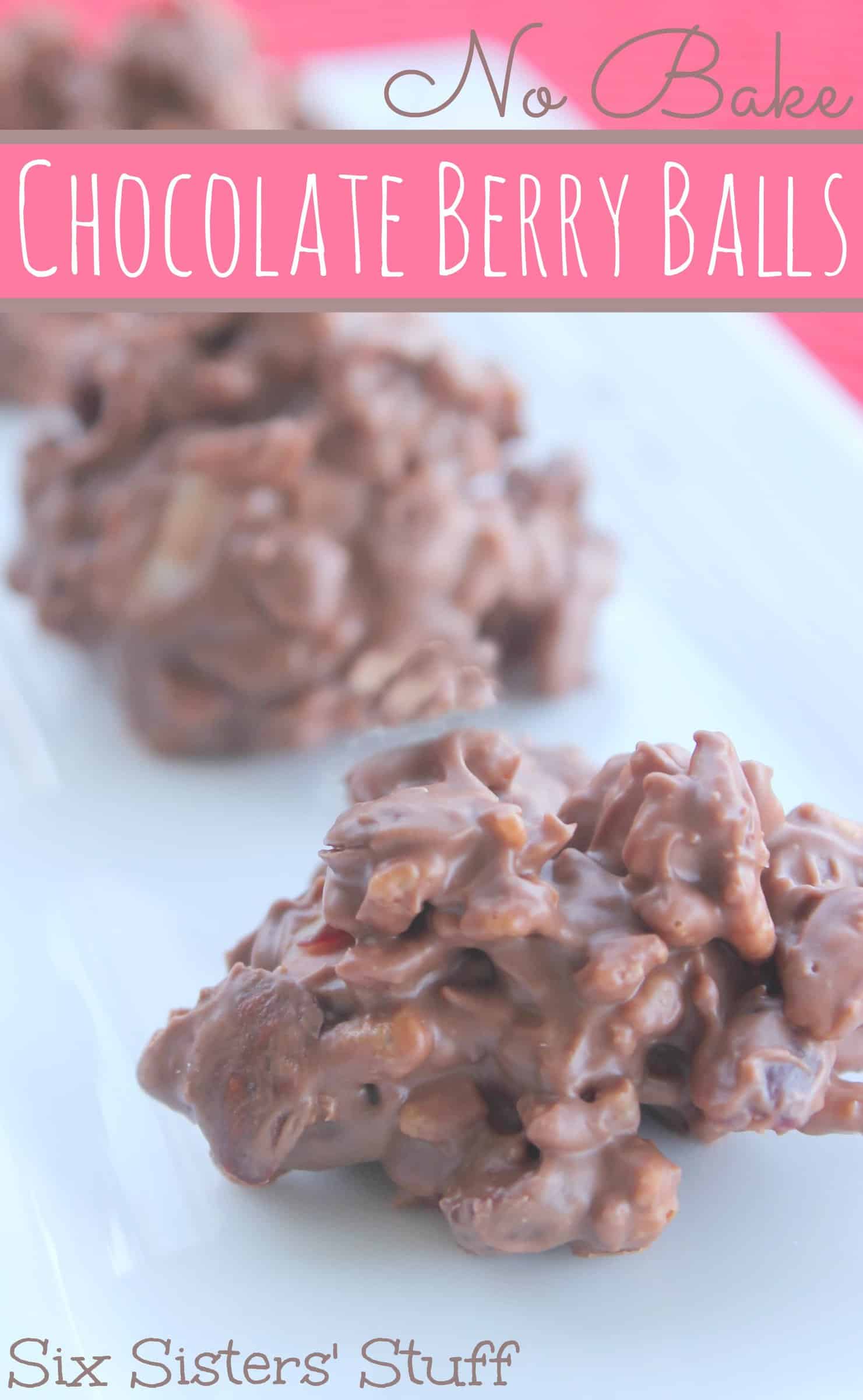 No Bake Chocolate Berry Balls