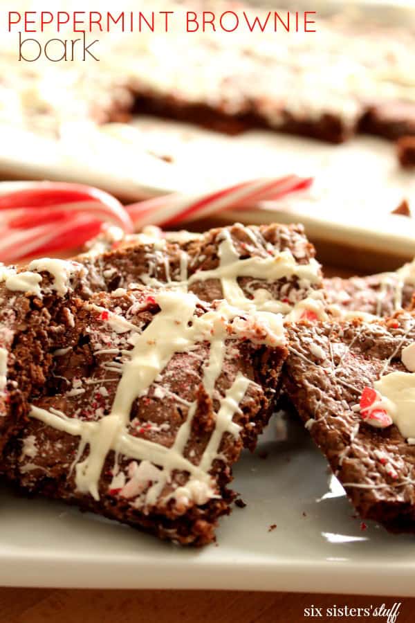 Peppermint Brownie Bark