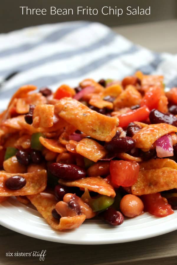 Three Bean Frito Chip Salad Recipe 