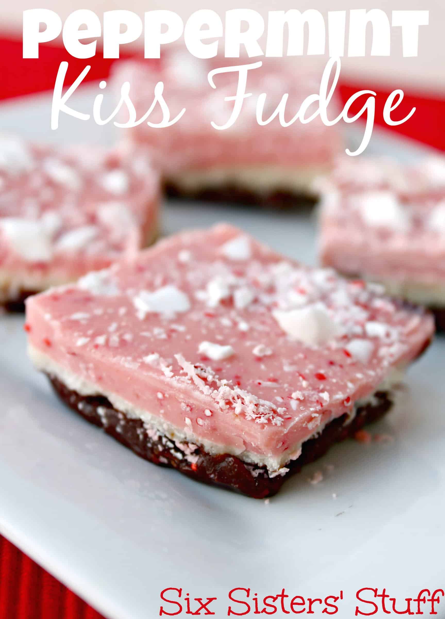 Peppermint Kiss Fudge