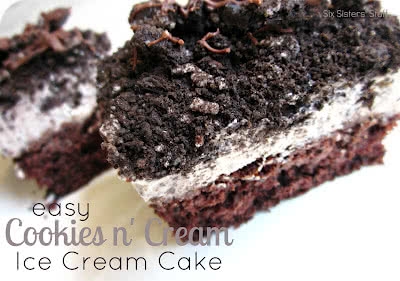 Easy Cookies n’ Cream Ice Cream Cake Recipe
