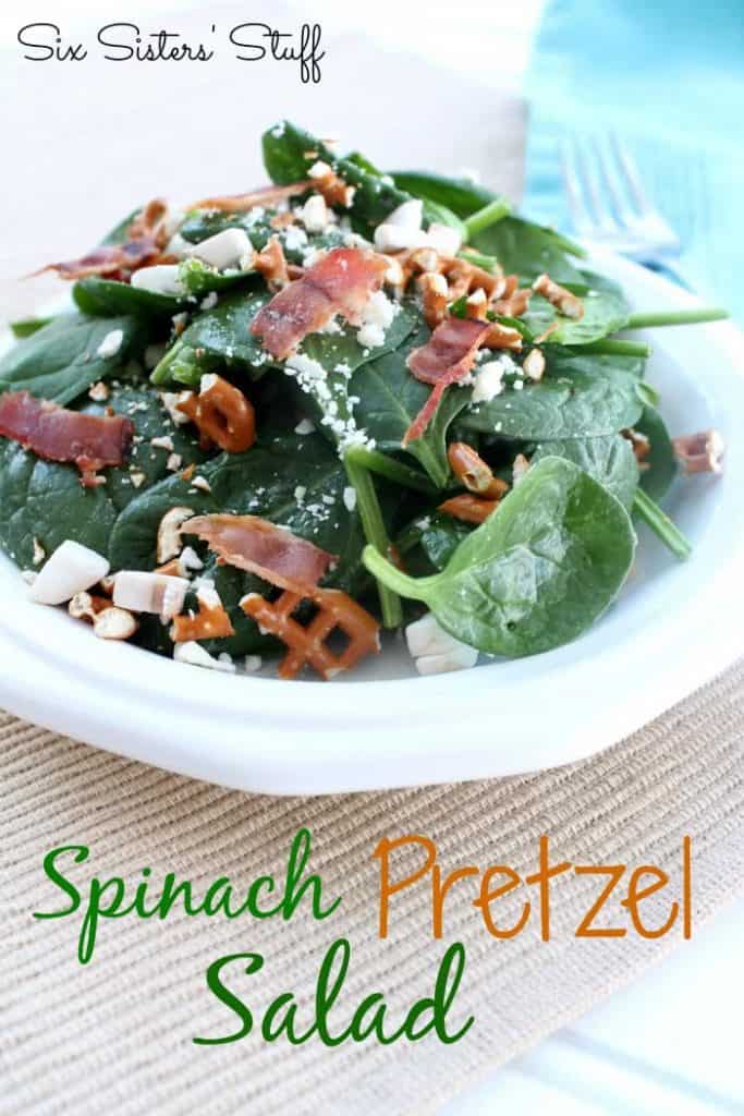 spinach pretzel salad