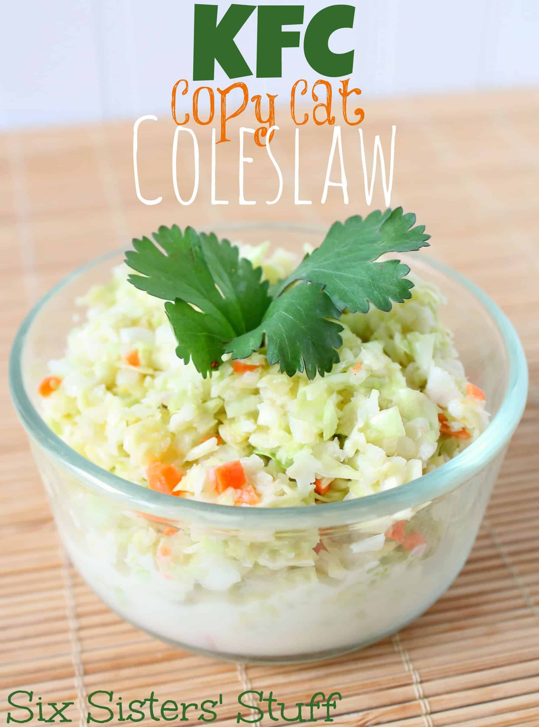 KFC Copycat Coleslaw Recipe