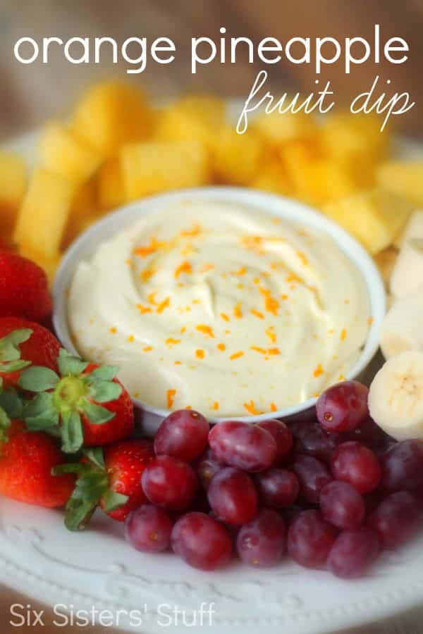 Orange Pineapple Fruit Dip Recipe