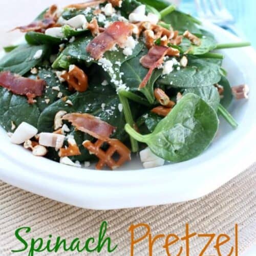 Spinach Pretzel Salad