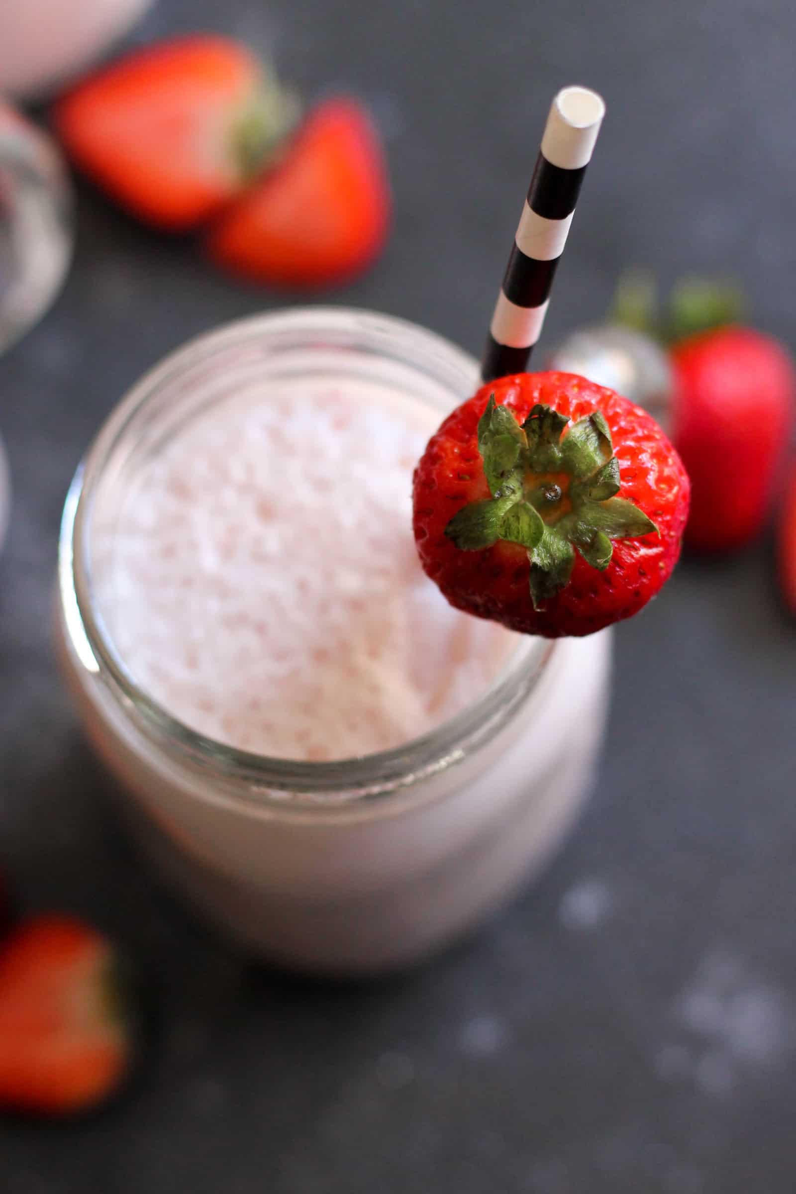 Fresh Strawberry Milkshake Recipe