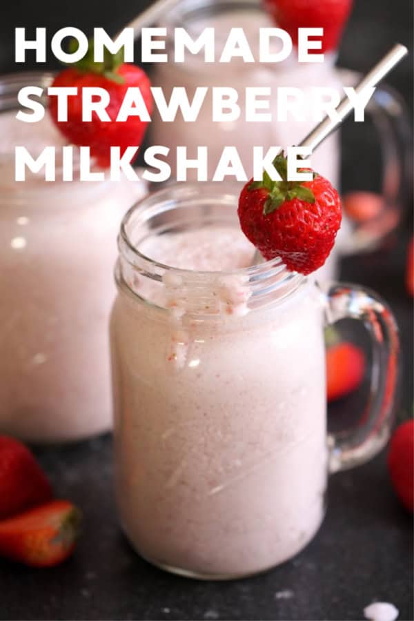 Homemade Strawberry Milkshake