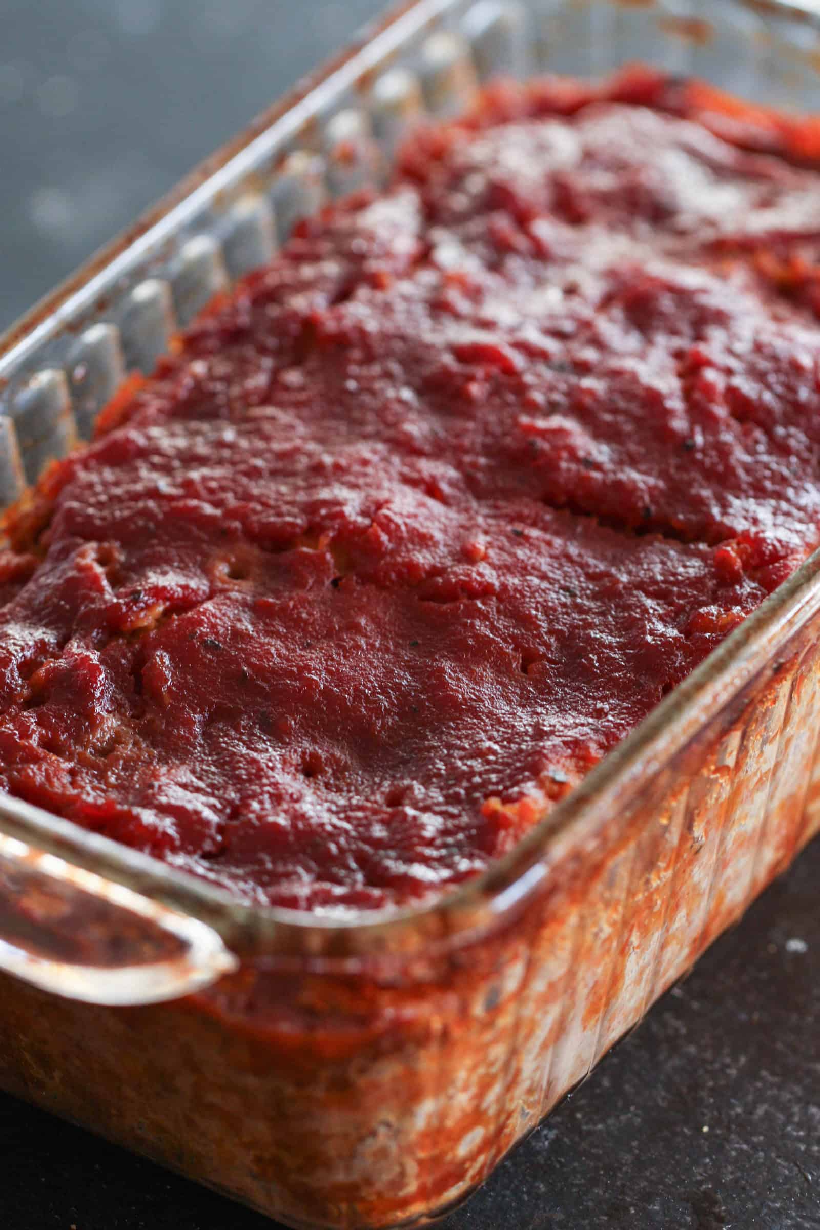 Baked Easy Turkey Meatloaf in Glass Loaf Pan