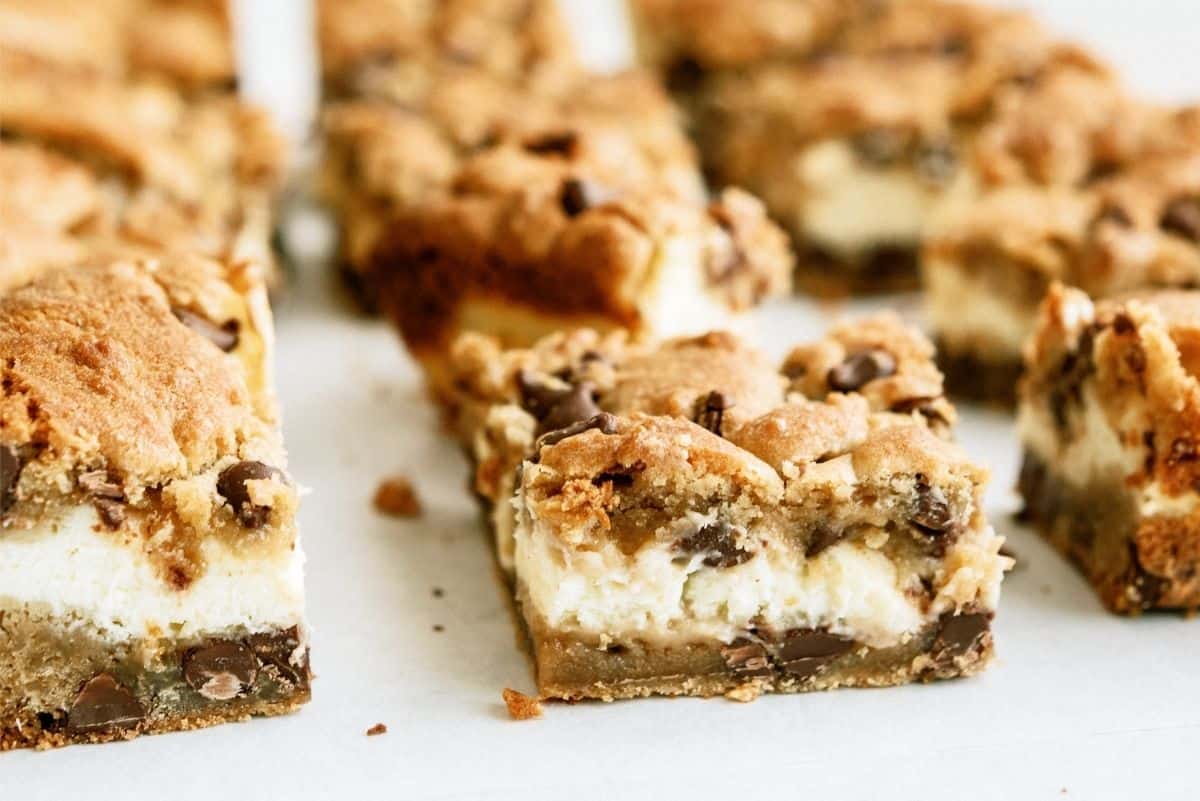 Chocolate Chip Cheesecake Blondies Recipe