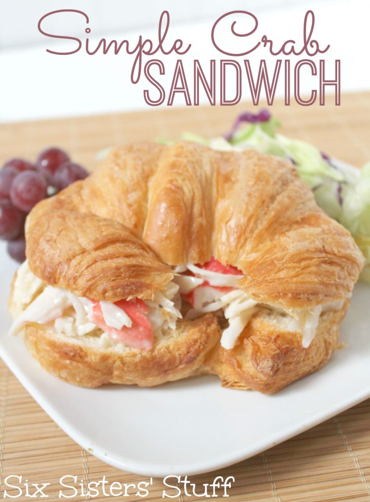simple crab sandwich