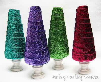 12 Days of Christmas Traditions: Ribbon Trees with Artsy-Fartsy Mama