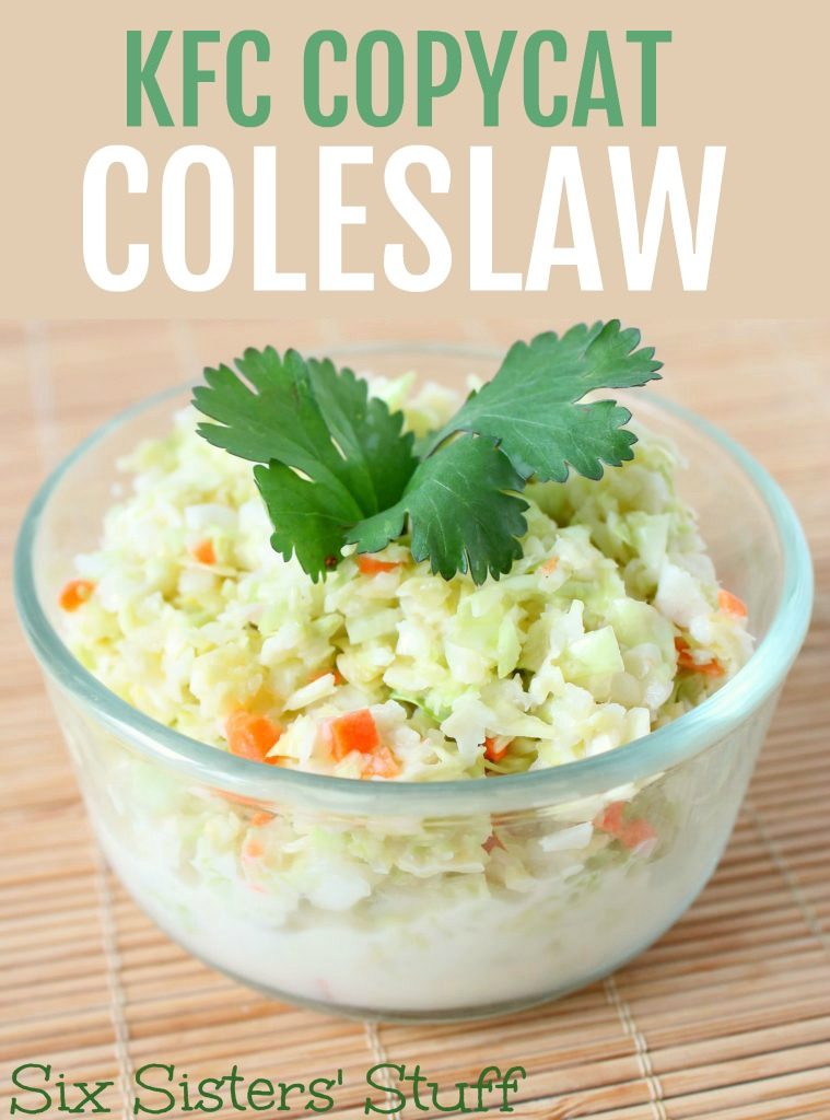 kfc coleslaw recipe in serving dish