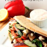 Mediterranean veggie sandwich