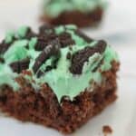 mint oreo cookie brownies
