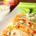 buffalo chicken quesadillas