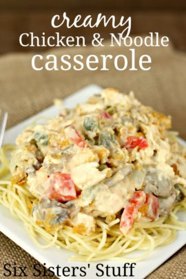 creamy chicken and noodle casserole