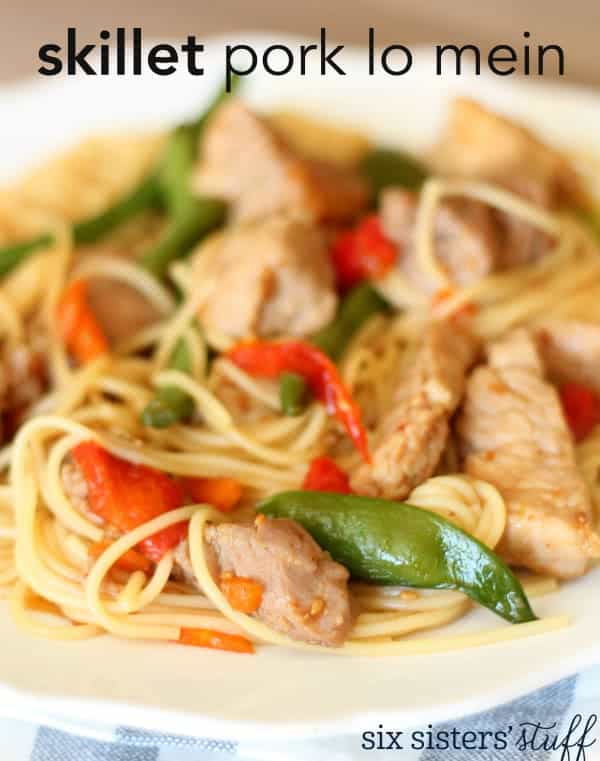 20-Minute Skillet Pork Lo Mein Recipe