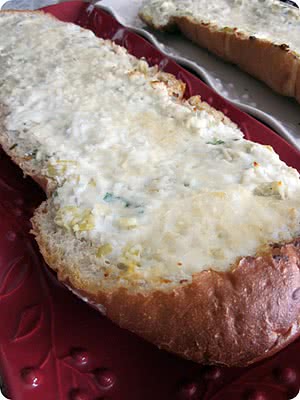 Cheesy Artichoke Bread