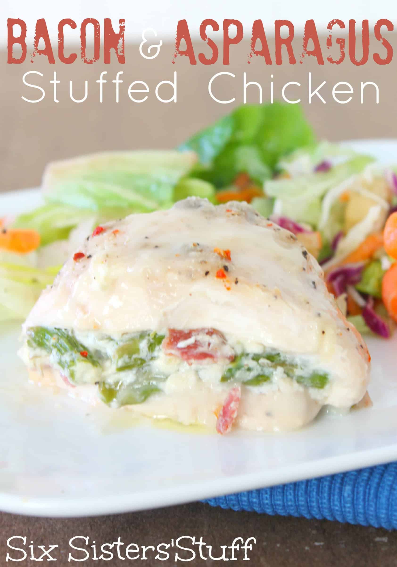 Bacon and Asparagus Stuffed Chicken