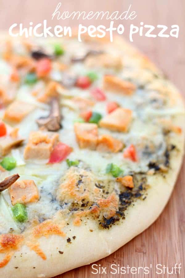 Homemade Chicken Pesto Pizza Recipe